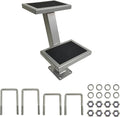 Universal 2 Double Steps Boat Trailer Ladder Boarding Step Fit for Trailer Tongue up to 3" x 4"
