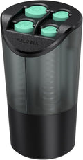 HALOBLK Large Capacity Coin Holder for Car Change Organizer, Compatible with Most Vehicles & Trucks, Black-2Pack