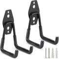 2 Pack Heavy Duty Garage Hooks Storage Organizer Wall Mount Power and Garden Tool Hangers, for Hanging Ladders, Ropes, Hose, Bulk Items