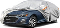 Kayme 6 Layers Car Cover Custom Fit for Chevrolet Chevy Malibu (1997-2025) Waterproof All Weather for Automobiles, Outdoor Full Cover Rain Sun UV Protection.Silver