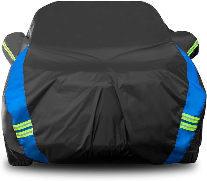 Avecrew SUV Car Cover Waterproof All Weather for Automobiles, Outdoor Heavy Duty Full Exterior SUV Covers (Length: 193"-208")