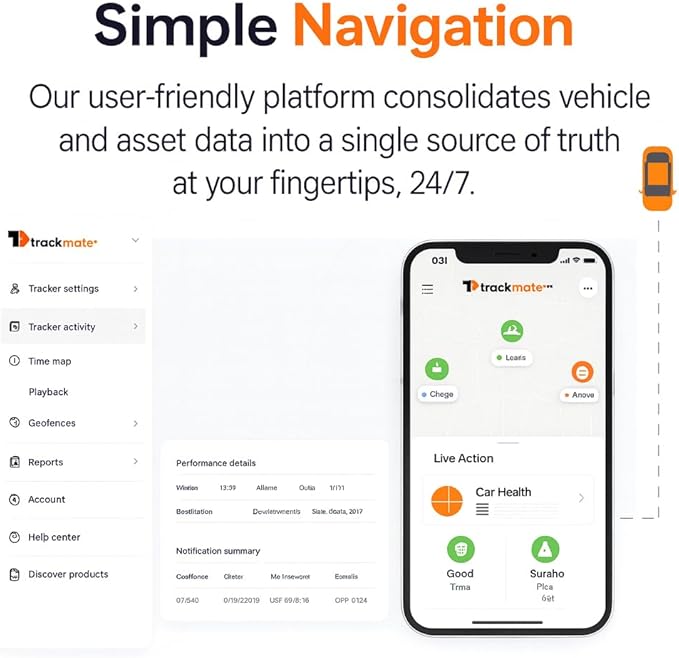 Kirbi OBD Tracker, GPS Tracker for Vehicles Real-Time Tracking, Worldwide Compatible Vehicle Tracker, Lightweight and Compact Car GPS Tracker, Plug-and-Play