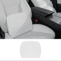 Lumbar Support Pillow Ergonomic Memory Foam Lumbar Pillow for Lower Back Pain Relief - Back Cushion for Driving, Chair Support for Car, Office & Gaming Chairs (White, 1PC)