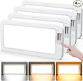 NAOEVO RV Lights Interior 2070LX, 1500LM RV LED Lights Interior 12V, Camper Lights Interior with 3 Color and Stepless Dimming, Energy-efficient RV Ceiling Light for Trailer Boat Car(4Pack, 2900-6500K)