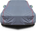 AUQDD 6-Layers PEVA New Material Sedan SUV Full Padded Car Cover Waterproof All Weather Weatherproof UV Sun Protection Snow Dust Storm Resistant Outdoor Exterior Custom Form-Fit Straps 178"-189" Grey