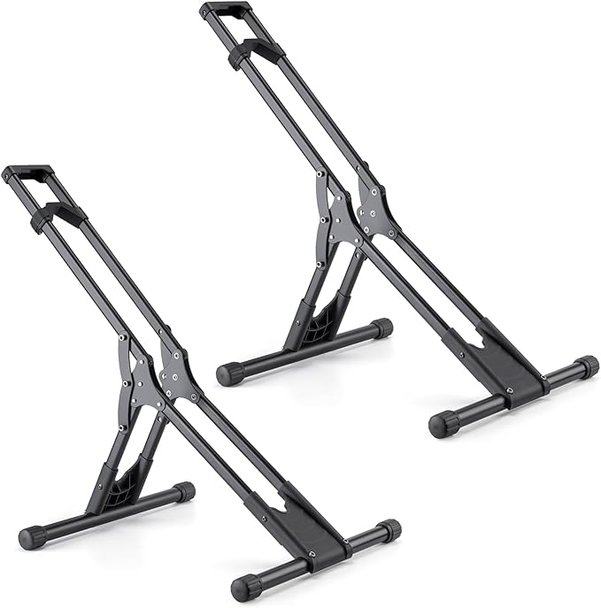 Bike Floor Stand Rack- Indoor Bike Stand for Garage/Home - Bike Storage Bicycle Parking Rack Fit 20”-29” Mountain Road Bikes (2 Bike Rack)