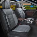 Seat Covers 2 Front Seats Fit for Toyota Camry 2012-2025 Leather Car Seat Covers Waterproof Non-Slip - Auto Seat Cushion Protectors (2 Seats,Black&Grey)