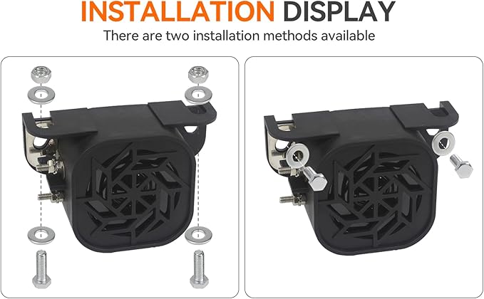 760 Back-up Alarm 12V-48V 110dB IP67 Waterproof Dust-Proof Reversing Warning Alarm with Super Loud Beeper Tone for Truck Van Forklift Car Lorry Agricultural Vehicles