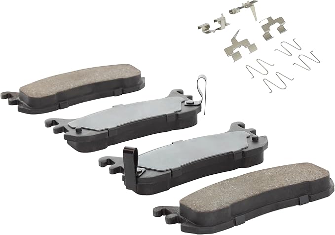 Premium Ceramic Rear Brake Pads (1001-0636C) Compatible with Ford Escort 1997-2003, Mazda Miata 1994-2003, Mazda Protege 1995-1998, Mercury Tracer 1997-1999