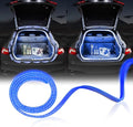Upgrade Dynamic Flowing Car LED Trunk Light Strip, 158Inch Universal Flexible Cutting Silicone Waterproof Neon Lights Strip, 12V Interior Ambient Lighting for Cars SUVs(Blue)