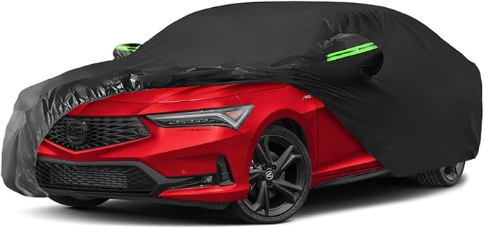 Proadsy 2025 Upgrade Car Cover Custom Fit for Acura Integra 2023 2024 2025, Waterproof All Weather for Automobiles, Full Exterior Cover Rain Snow Sun Protector Indoor Outdoor Car Cover