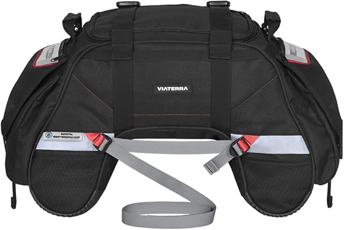 ViaTerra Claw Mini Waterproof Tail Bag | Compatible with Sports & Street Motorbikes | Waterproof