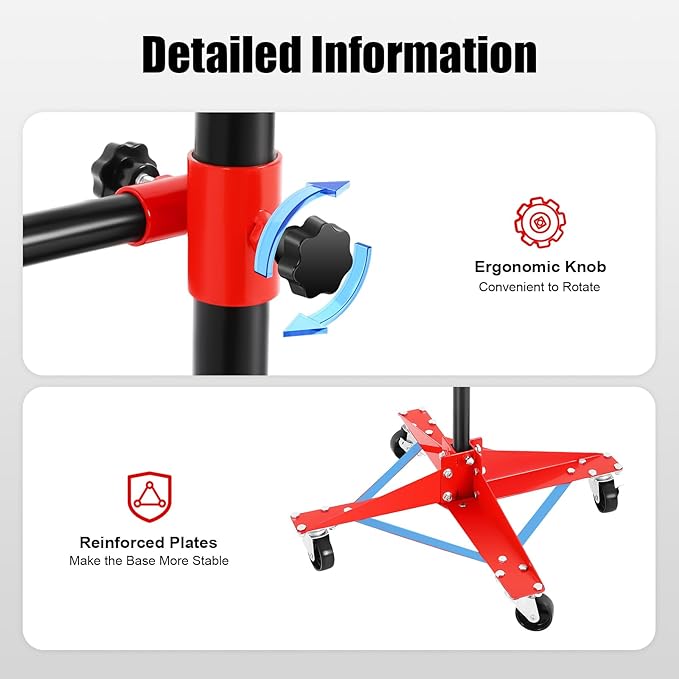 Panel Tree Stand for Painting Rotatable FreeStanding Panel Paint Holder with Wheels Adjustable Center Post for Hang Automotive Doors Fenders Bumpers, Car Repair Shops, Garages(18.5*18.5*47.2in)