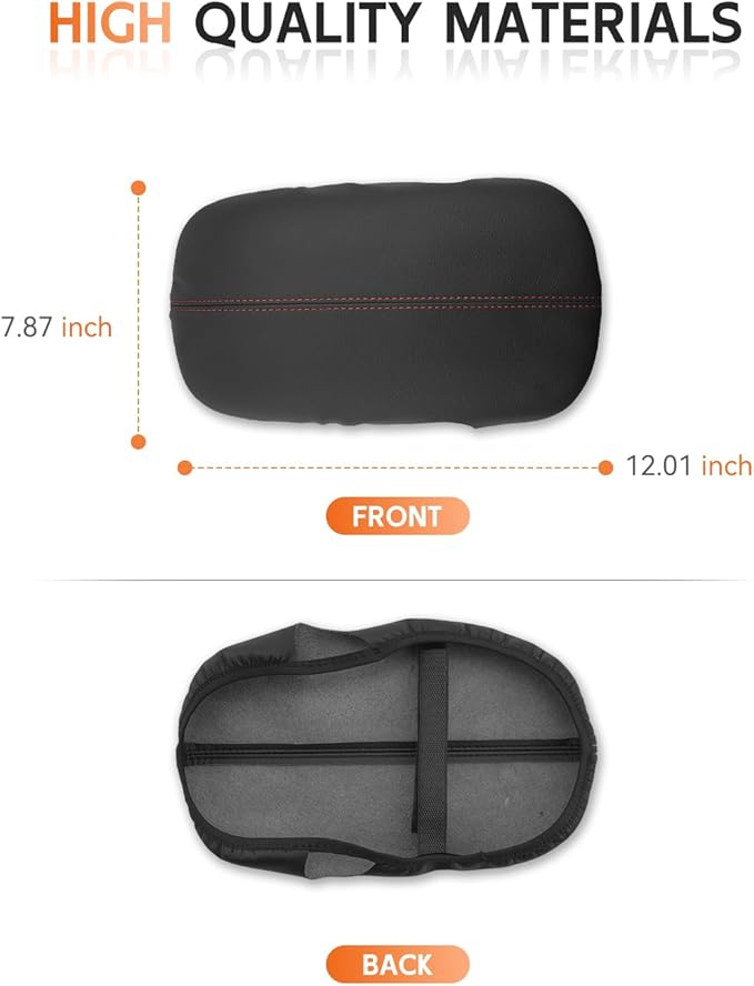 CDEFG for Ford Mustang 2024-2025 Center Console Cover Armrest Box Cover for Mustang 2024 2025 Accessories Console Arm Rest Protector Red Line