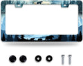 Bear License Plate Frame Forest Mama Bear License Plate Holder Funny Personalise Car Stainless Stee Decorative Parts for Standard Us Canada Vehicles 12x6 Inch for Women Men