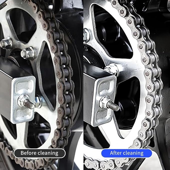 Bicycle Chain Cleaning Tool Brush Motorcycle Chain Brush，MotorcycleBicycle Chain Cleaner and Gear Cleaning Tool - Bike Maintenance Cleaning Brush for Chain and Gear Kit
