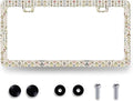 Arrow Print License Plate Frame Colorful Adventure Awaits License Plate Holder Funny License Plate for Car Decoration Stainless Steel Auto Parts with Screws 12.3" x 6.3"
