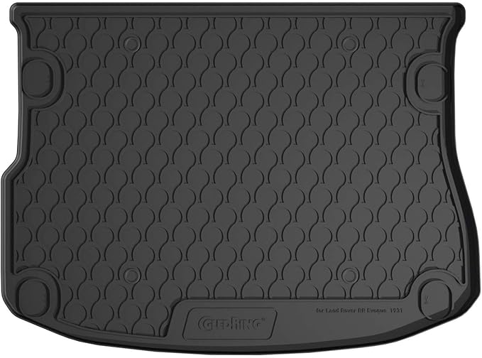 GledringUSA Custom Fit Rubber Mats Combo Pack Intended for Land Rover Range Rover Evoque (L538) 2012-2018, No Trimming Required, All-Weather, Protects from Rain, Mud, & Snow