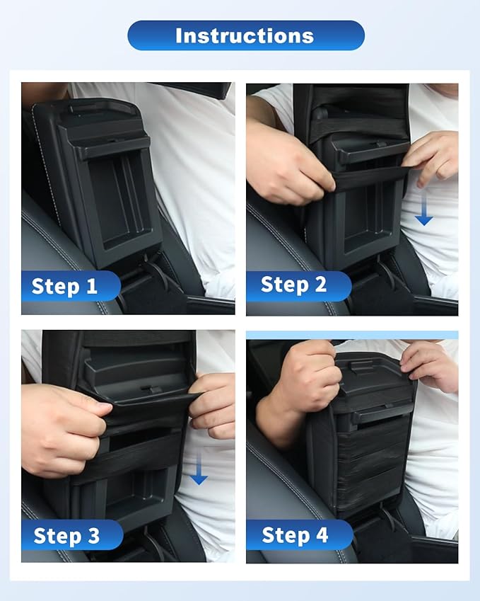 CDEFG Compatible with 2025 Hyundai Tucson Limited Center Console Cover for 2025 Tucson Limited/ 2025 Tucson Hybrid Accessories Armrest Cover 2025 Tucson Middle Console Arm Rest Pad