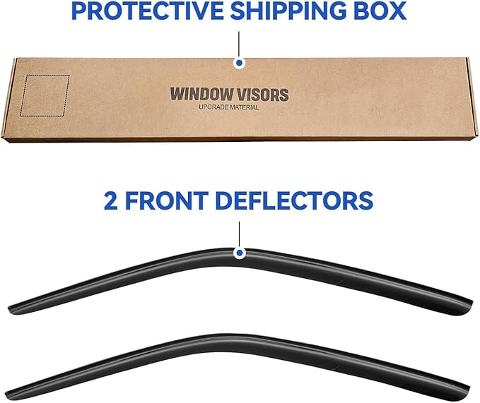 Window Visors Rain Guards for 2008-2023 Dodge Challenger, Out-Channel Window Vent Wind Deflectors Visors Shades for 08-23 Challenger