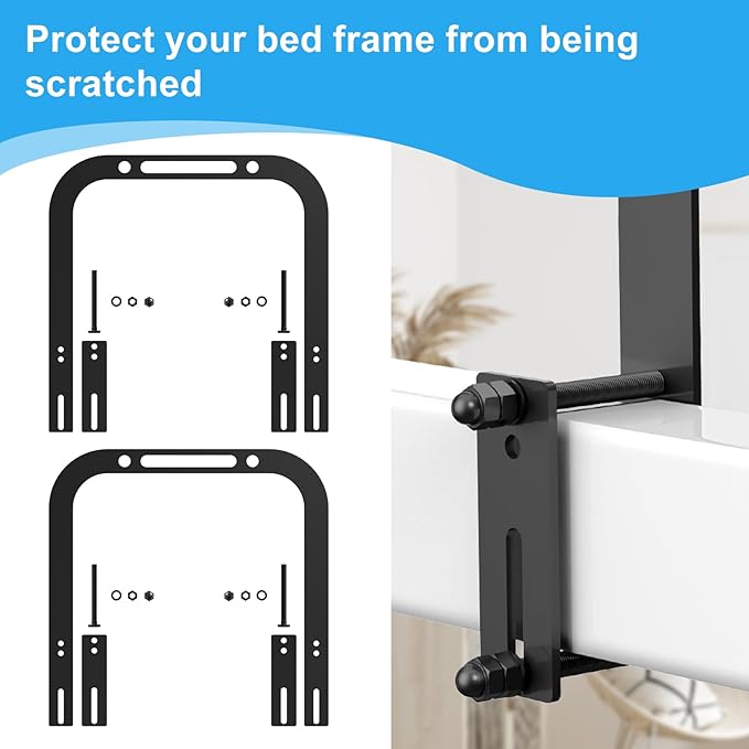 YUOROS Extra Tall Mattress Slide Stopper Holder Gripper Retainer Bar for Metal to Keep Mattress from Sliding