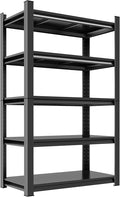 Metal Garage Shelving Unit, Heavy Duty 5-Tier Adjustable Storage Rack, Steel Shelving, 2000 lbs Capacity, Industrial Shelves for Heavy Tools and Equipment (5-Tier 72" H x36 W x 14" D)