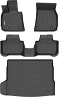 GINOWY-Floor Mats & Cargo Liner for BMW X3 2025, TPE All Weather X3 Car Floor Mats, X3 M50/30 xDrive Car Mats Non-Slip Trunk Mat Easy to Clean Floor Liners Accessories Black