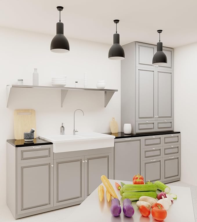 AmGood 72" Long X 16" Deep Stainless Steel Wall Shelf | NSF Certified | Appliance & Equipment Metal Shelving | Kitchen, Restaurant, Garage, Laundry, Utility Room