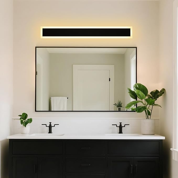 2 Pack Modern Outdoor Long Wall Lights Fixture,40 inch Outdoor LED Wall Sconce Light,Dimmable Outside Wall Led Linear Lights,Exterior Lighting Fixtures for Garage,Porch,Patio,Front Door