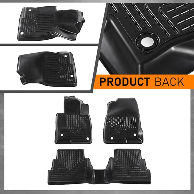 G-PLUS Floor Mats Cargo Liner Fit for Mazda CX-5 2017 2018 2019 2020 2021 2022 2023 2024 2025 TPE All Weather Custom Fit Full Cover Protection Floor Liners 1st & 2nd Row Car Mats, Black