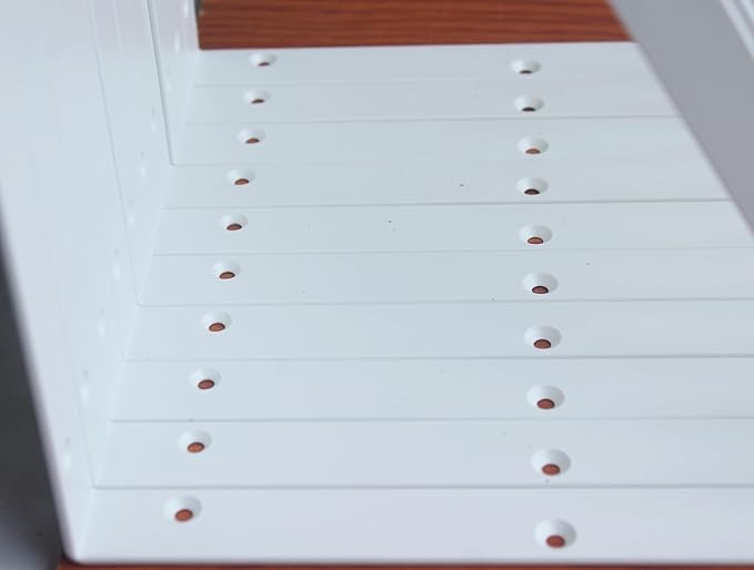 12 Pack L22 x H 12" White Heavy Duty Shelf Brackets with Screws Metal Shelf Brackets Shelf Support Angle Brackets for Shelves L Brackets Heavy Duty Floating Shelf