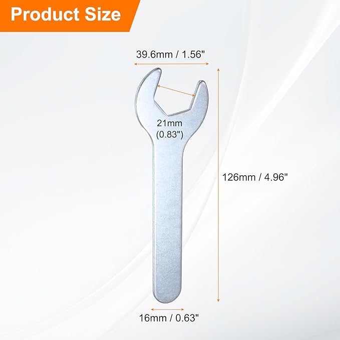 HARFINGTON 10pcs Small Wrench 21x126x2.8mm Metric U-Shaped Single Open Ended Spanner Super Thin Flat Head Galvanizing Wrench for Automotive Repair Furniture Assembly