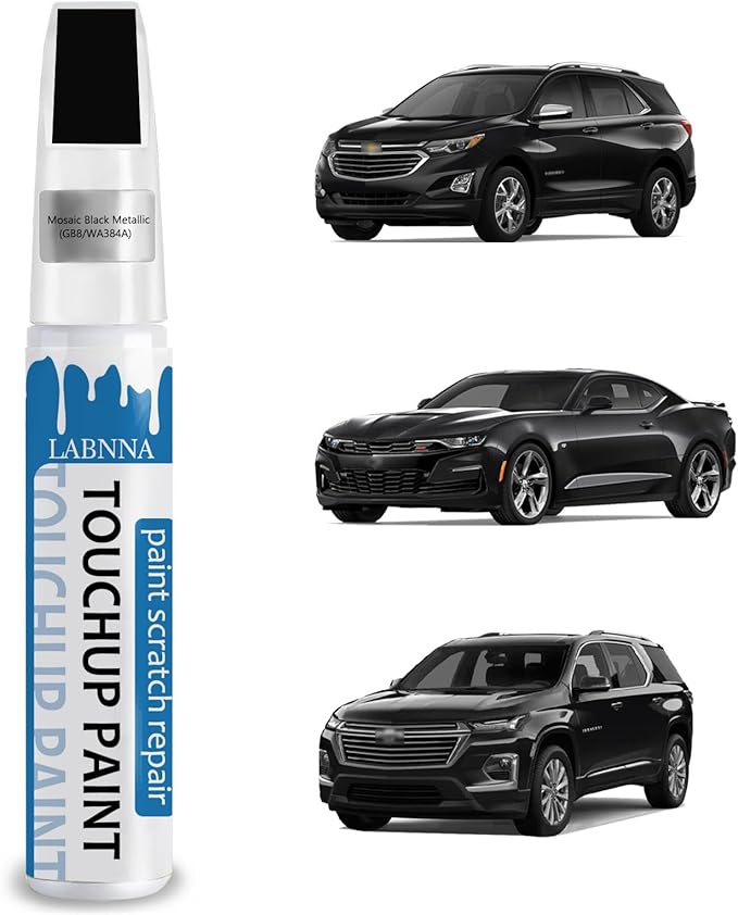 Mosaic Black Metallic(GB8/WA384A) Touch Up Paint for Chevrolet-Exact Match 2 in 1 touchup Paint Pen for Chips and Nicks Repair Car Paint Scratch Repair Kit