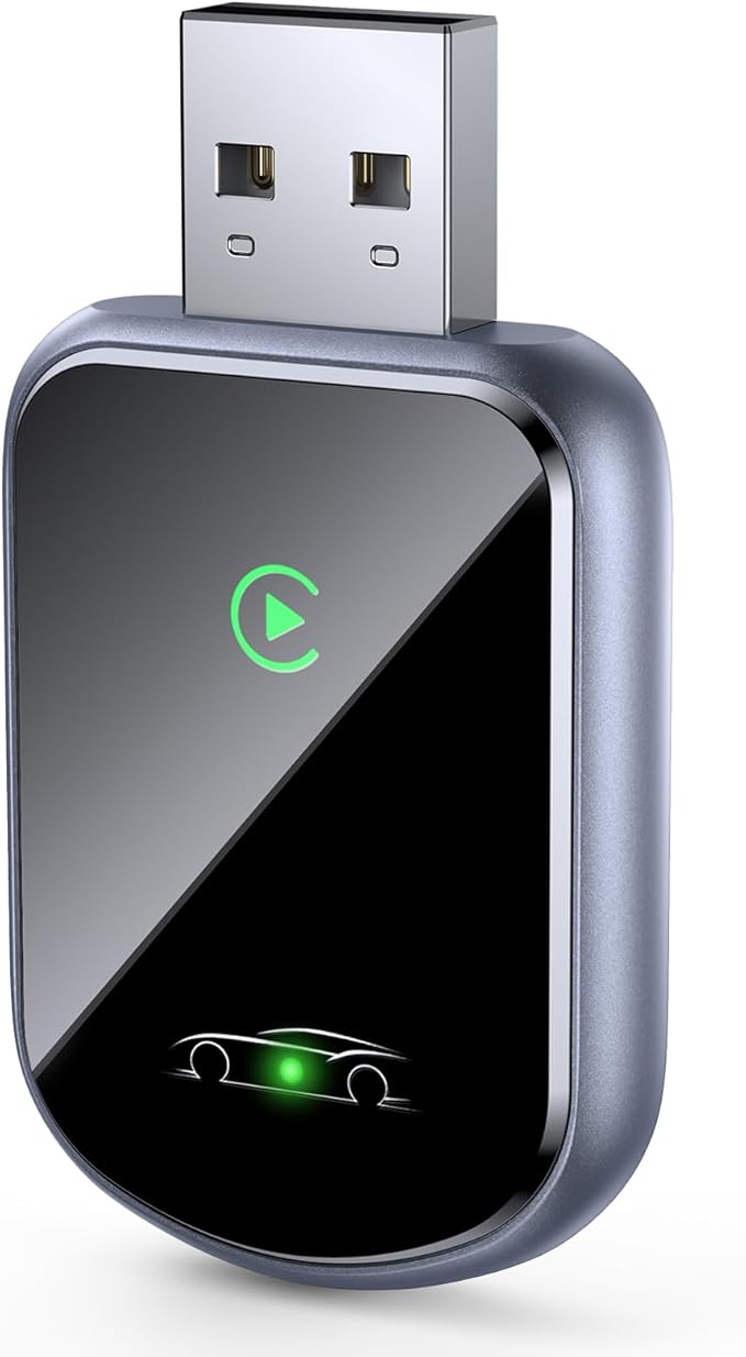 Wireless CarPlay Adapter for Car's with Built-in Wired CarPlay, CarPlay Wireless Dongl Plug and Play Seamless Fast Response Stable Connection