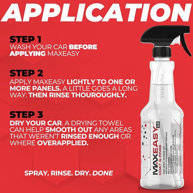 MAXEasy Pack Instant Automotive Coating - 20oz for Cars, Trucks, Motorcycles, Boats, and Planes (1-Pack)