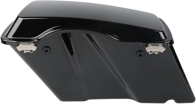 XFMT Motorcycle Saddlebags Vivid Black Hard Saddle Bags Trunk W/Black Latches For Harley Touring Road King Street Glide Road Glide Electra Glide Ultra Classic 1994-2013