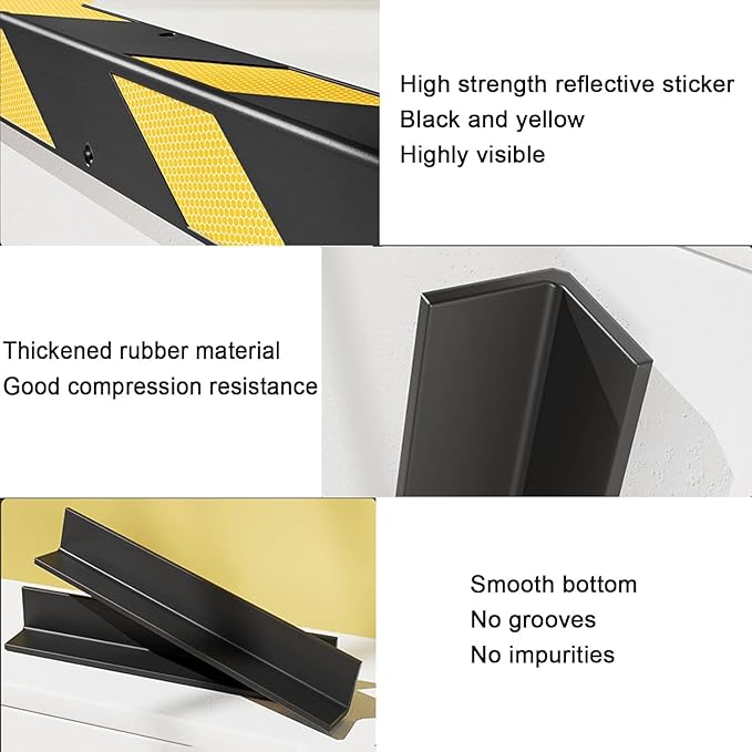 Parking Garage Wall Protector Corner Guard, 1cm Thick Rubber Column, Anti-Scratch Goods Lift Entrance Protection, Garage Wall Corner Guard for Parking Garages