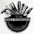 Personalized Papa's Workshop Metal Sign - Custom Dad's Garage Metal Sign for Dad Mechanic Wall Decor