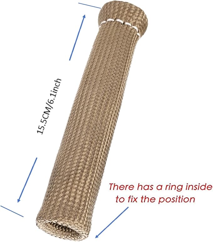 Titanium Spark Plug Wire Boots Thermal Protection Insulator Sleeve, 2500 Degree Heat shield Cover Wrap 6 inch for Car Truck 8PCS