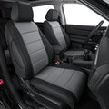coverdream CRV Seat Covers Custom Fit for 2017-2021 2022 Honda CRV LX,EX,SE,EX-L,Touring,Hybrid,Full Coverage Waterproof Leather Car Seat Protector(Full Set,Black/Gray)