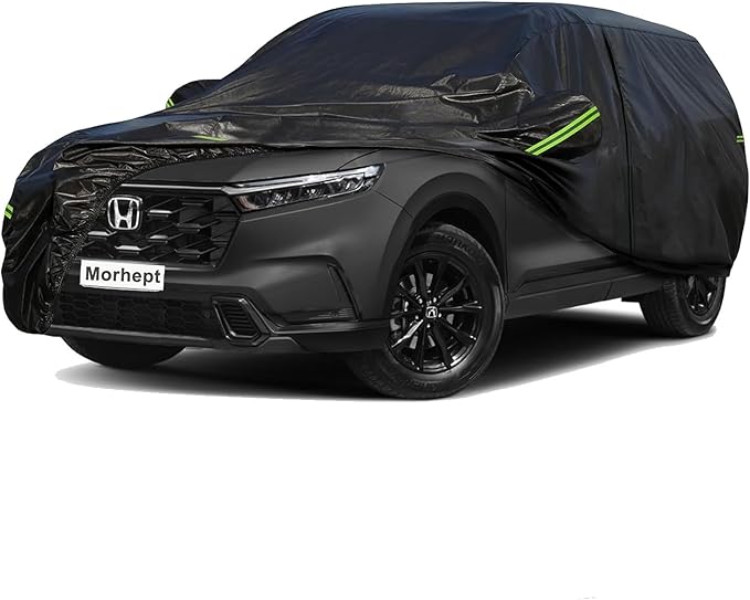 SUV Car Cover Custom Fit for Honda CRV, Waterproof All Weather Full Exterior Cover Rain Snow UV Protection Cover with Door Zipper