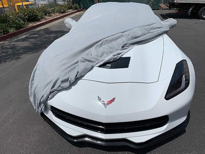CarsCover Custom Fits C7 2014-2019 Chevy Corvette Stingray Z51 Z06 Grand Sport Custom Car Cover for 5 Layer Ultrashield