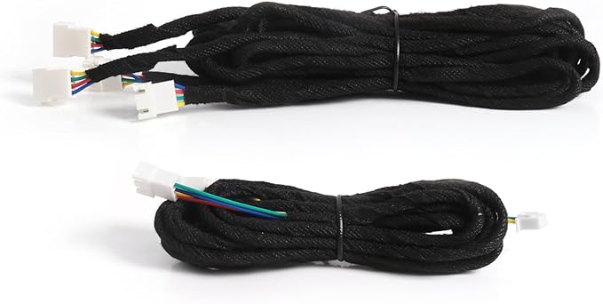 2PCS RGB Acrylic Interior Car LED Strip Light Extension Wire, which fit for RGB Main Controller Connects and sub-Controller kit (not Including), Not fit dreamcolor 1 Lights