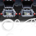 Upgrade Dynamic Flowing Car LED Trunk Light Strip, 79Inch Universal Flexible Cutting Silicone Waterproof Neon Lights Strip, 12V Interior Ambient Lighting for Cars SUVs(White)