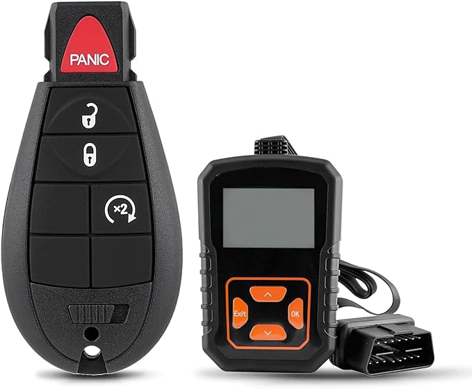 Car Key Fob Remote Replacement Kit Fits for Dodge RAM 1500 2500 3500 2013 2014 2015 2016 2017 GQ4-53T Keyless Entry Remote Control