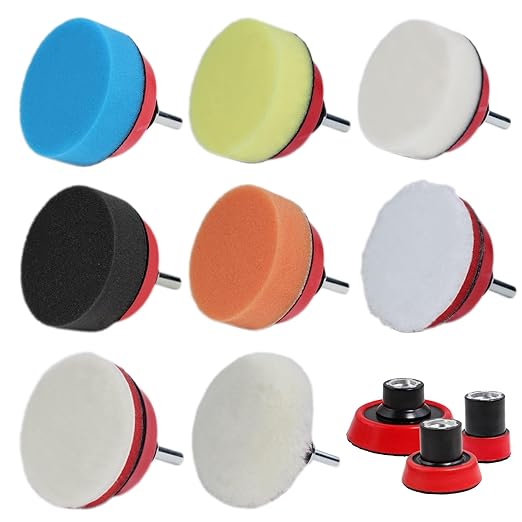 Car Foam Polishing Buffing Kit,Polishing Buffing Pads,Wool Pads,Polishing & Buffing Wheels,for Headlights & Car Body Car Foam Car Wax & Buffer Kits (44)