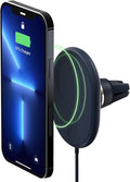 iOttie Velox Magnetic Wireless Charging Air Vent Car Phone Mount. Compatible with MagSafe iPhones including iPhone 12/13/14/15/16 Series (Car Charger Included)
