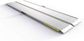 EZ-ACCESS Traverse 8 Foot Durable Aluminum Singlefold Edgeless Curbless Portable Folding Car Loading Ramp with Carrrying Handles, Silver