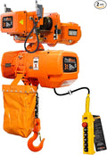 Prowinch 3 Ton Electric Chain Hoist Power Trolley 1 Speed 30 ft. G100 Chain M4/H3 220~240/460V Heavy-Duty Engine Hoist for Warehouse, Factory & Industrial Lifting