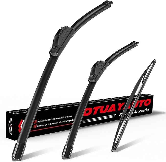 OTUAYAUTO Premium Windshield Wiper Blades - Replacement for Honda Odyssey 2005-2022 - Precision Fit, All-Weather Performance, Front and Rear Wiper Blades, J/U Hook - 26"+22"+16" (Pack of 3)